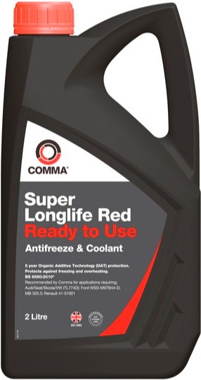 

Антифриз Comma Super Longlife 2л красный (SLC2L)
