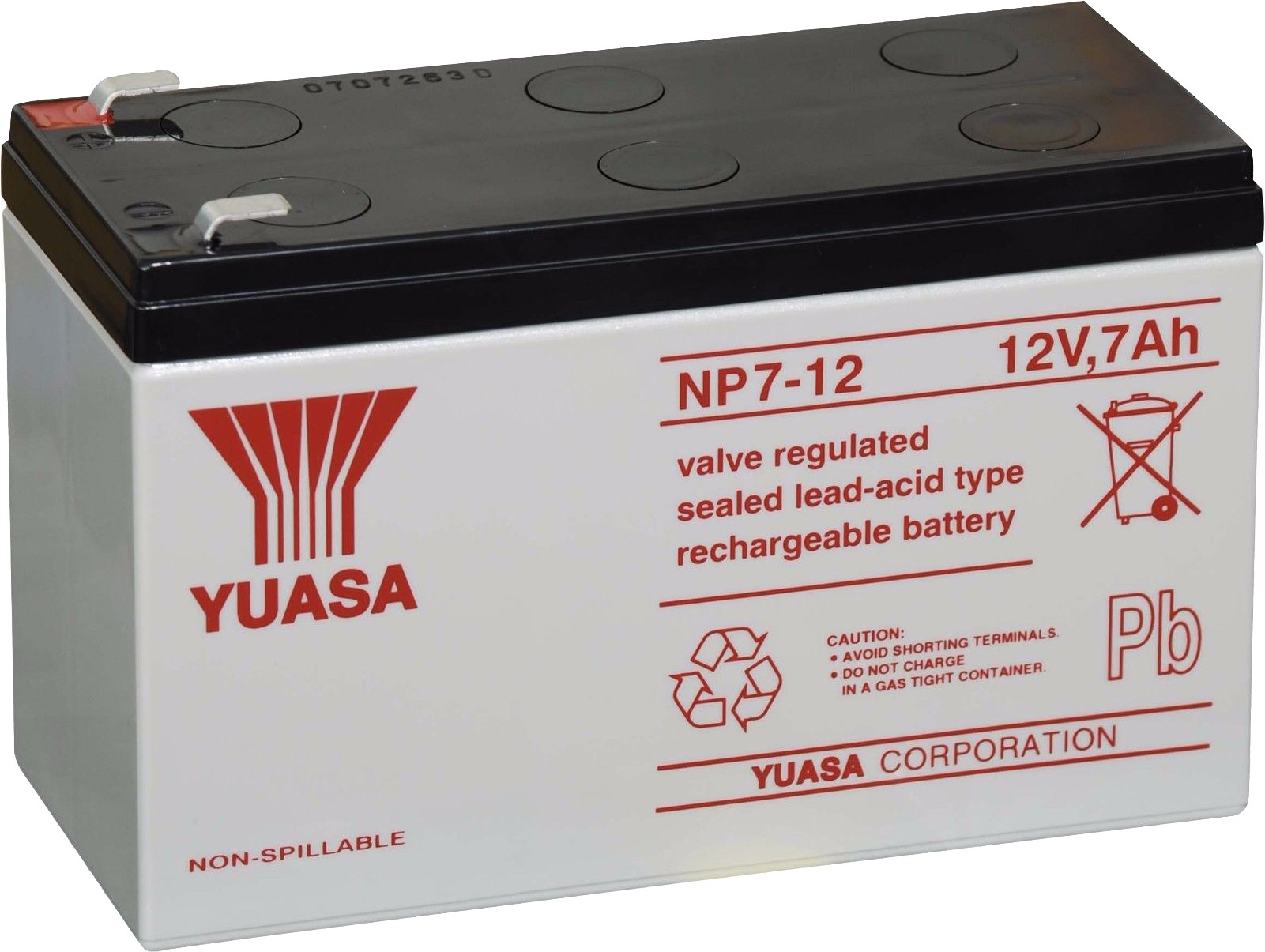 

Аккумулятор для ИБП Yuasa NP7-12 12В 7Ач, Батарея Yuasa NP7-12
