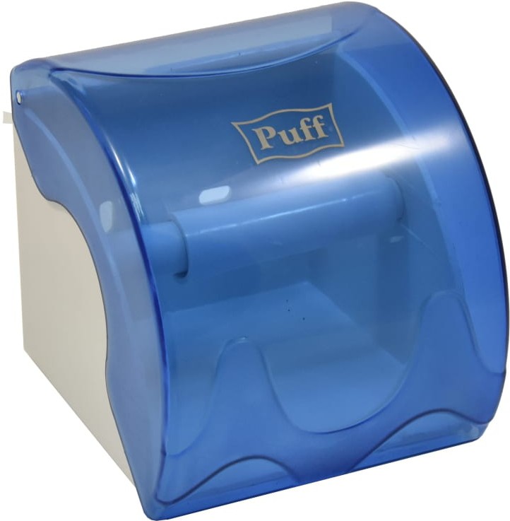 

Диспенсер для туалетной бумаги Puff 7105, Диспенсер для туалетной бумаги Puff 7105 малый пластик голубой