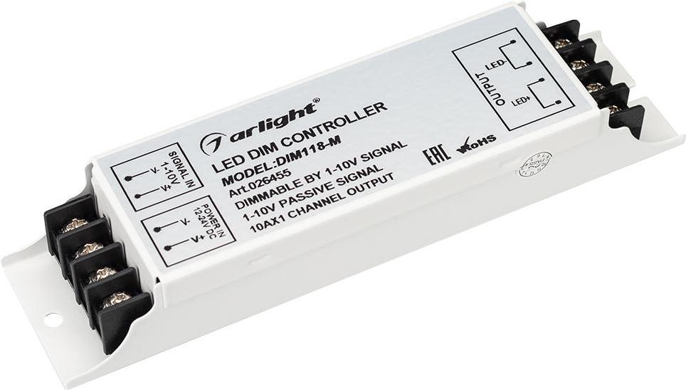 

Диммер Arlight DIM118-M (12-24V, 10A, 1-10V) [026455], DIM118-M (12-24V, 10A, 1-10V)