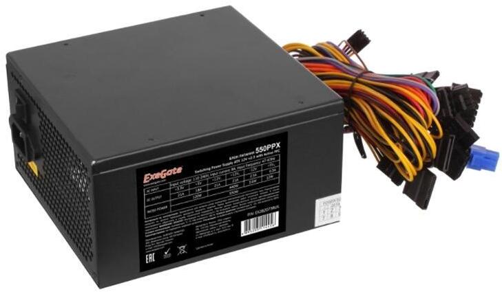 

Блок питания ExeGate 550W 550PPX [EX282073RUS], Блок питания для компьютеров ExeGate 550W 550PPX EX282073RUS