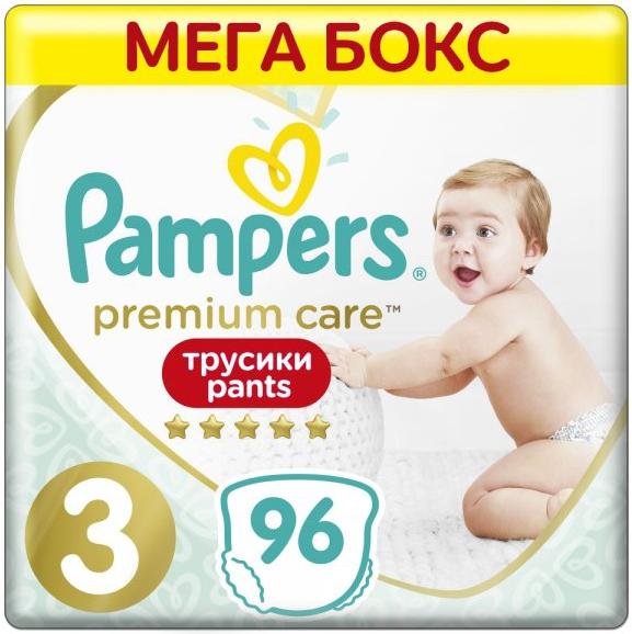 

Детские подгузники Pampers Premium Care Pants Midi 3 96шт