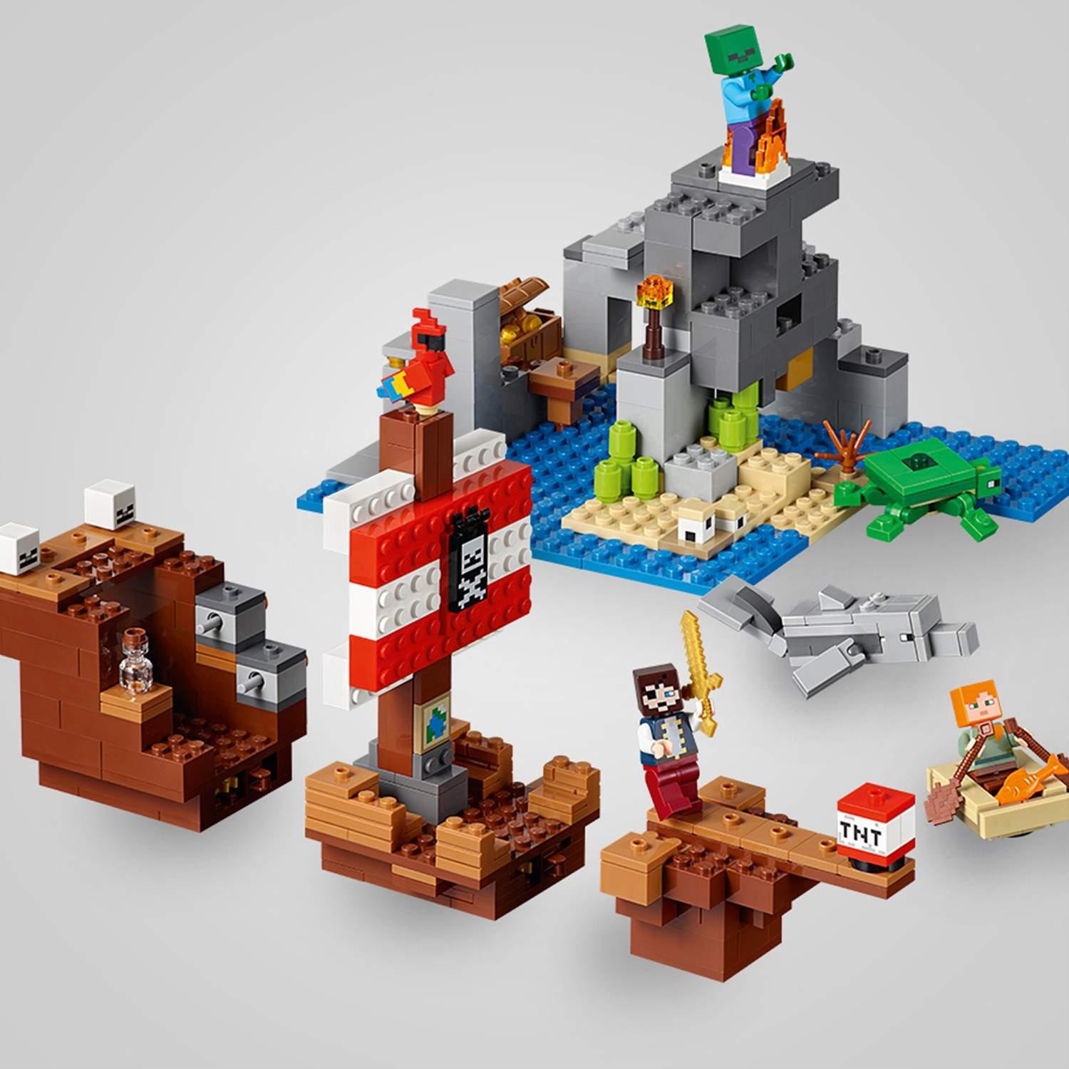

Конструктор LEGO MINECRAFT Приключения на пиратском корабле [21152], MINECRAFT Приключения на пиратском корабле