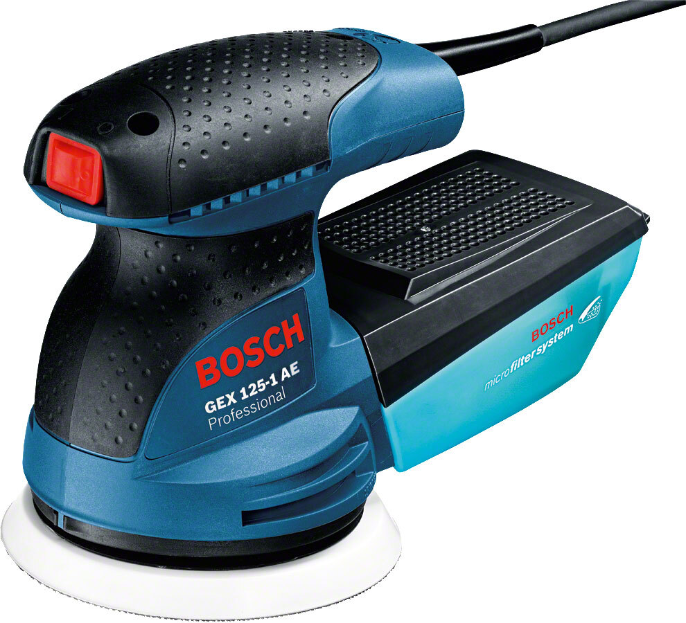 

Эксцентриковая шлифмашина (орбитальная) Bosch GEX 125-1 AE Professional (0601387500), Шлифмашина Bosch GEX 125-1 AE Professional 0.601.387.500