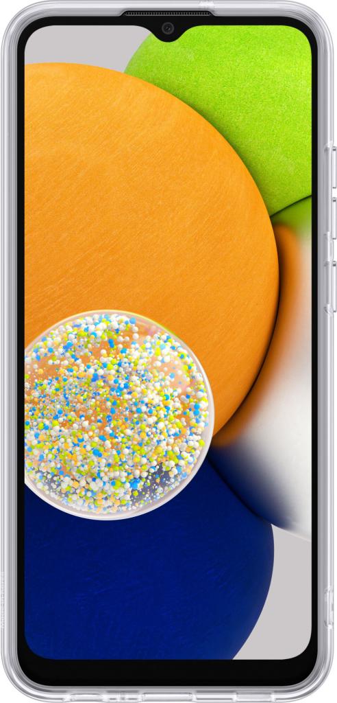 

Чехол для телефона Samsung Galaxy A03 Soft Clear Cover прозрачный [EF-QA035TTEGRU], Galaxy A03 Soft Clear Cover
