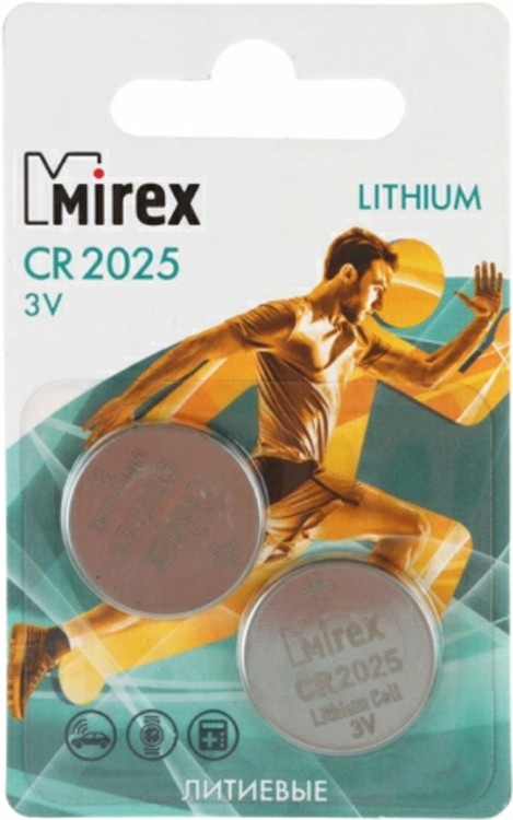 

Батарейка Mirex CR2025 (CR2025-E2)