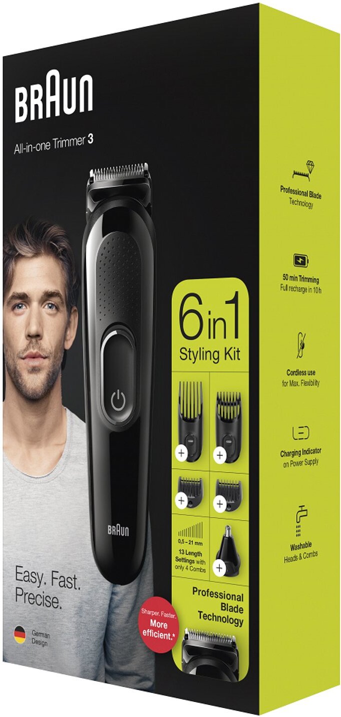 

Машинка для стрижки волос Braun MGK3220 5513, Машинка для стрижки Braun MGK3220