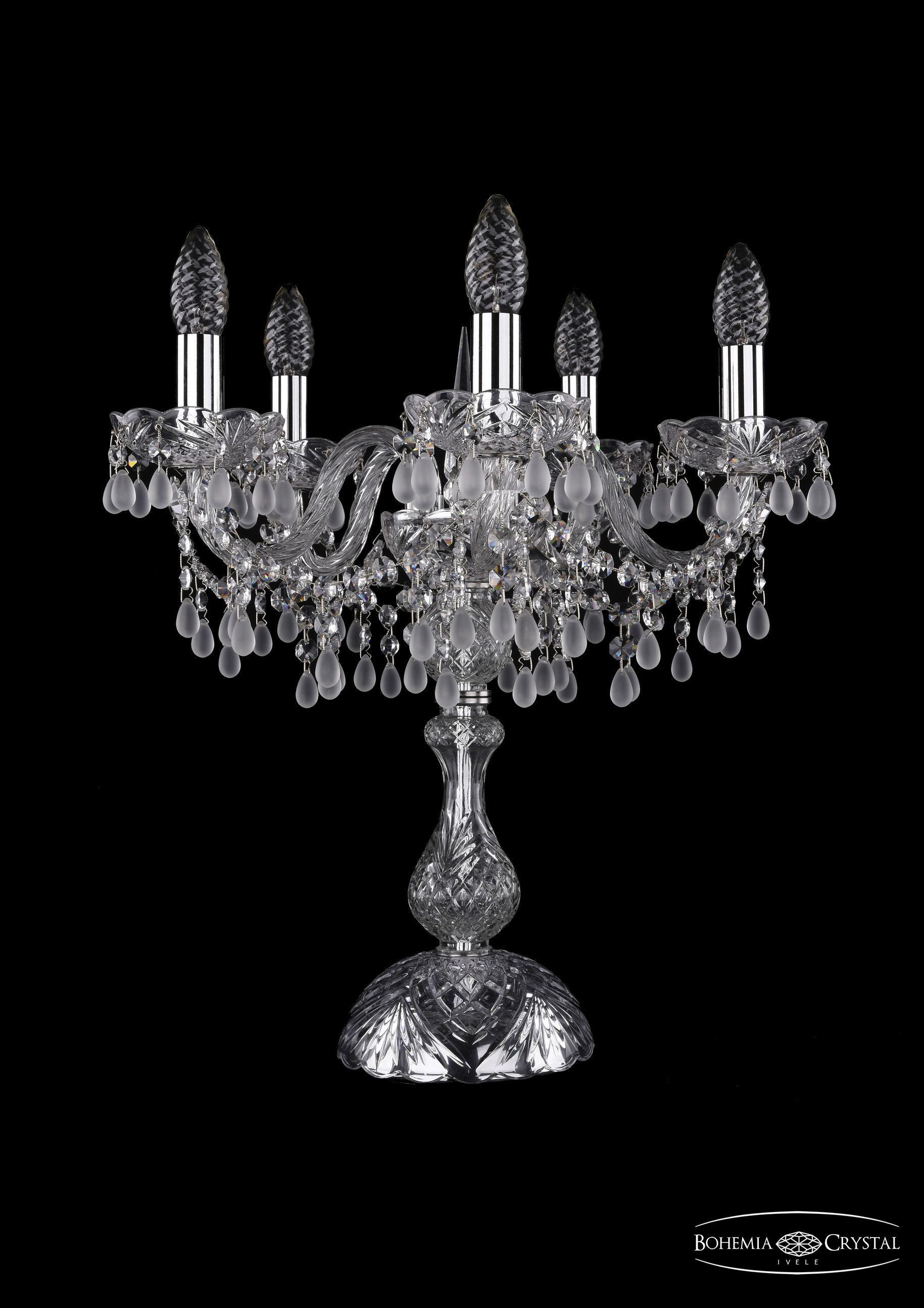 

Подвесная люстра Bohemia Ivele Crystal 1410L/5/141-47/Ni/V0300, Настольная лампа Bohemia Ivele Crystal 1410L/5/141-47/Ni/V0300