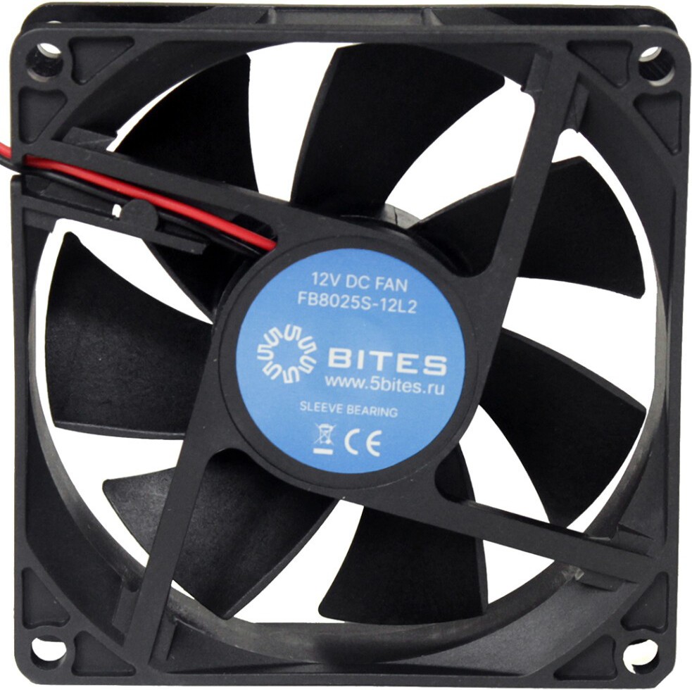 

Система охлаждения 5bites FB8025S-12L2, Вентилятор для корпуса 5bites FB8025S-12L2