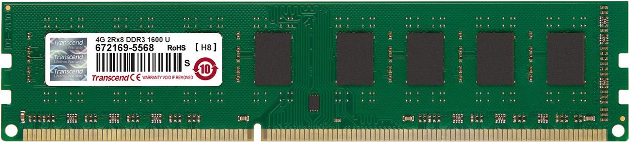 

Оперативная память Transcend 4GB DDR3 1600MHz Non-ECC DIMM [JM1600KLN-4G], Оперативная память Transcend 4GB DDR3 1600MHz Non-ECC DIMM JM1600KLN-4G