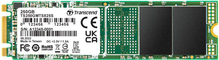 

Твердотельный накопитель Transcend SSD M.2 250Gb MTS825 (TS250GMTS825S)