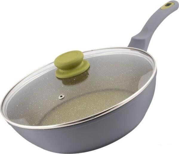 

Сковорода Lamart Olive со стеклянной крышкой 7,5х30см [LT 1196], Olive со стеклянной крышкой 7,5х30см