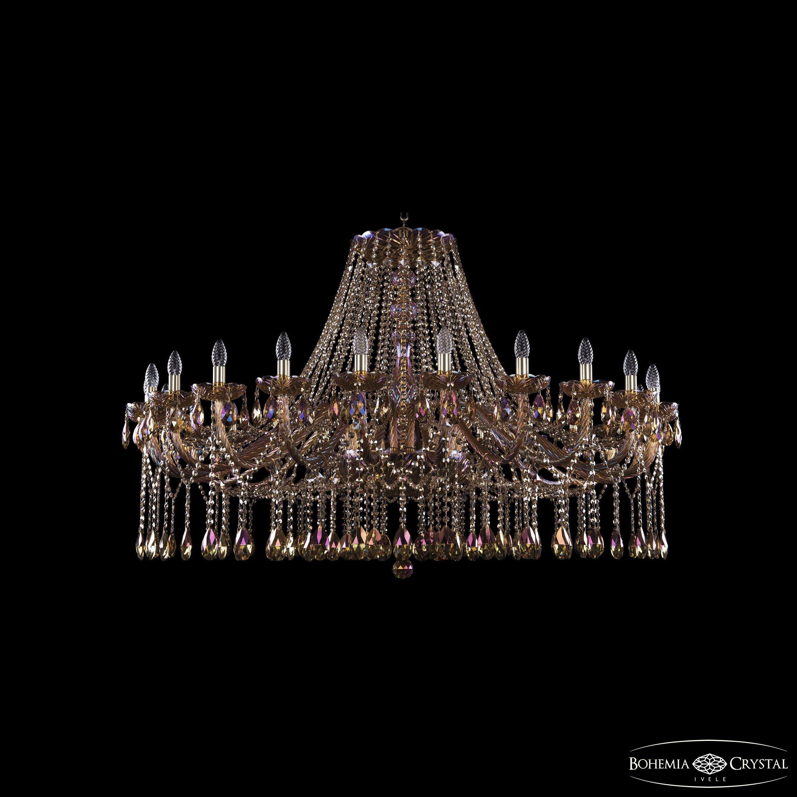 

Подвесная люстра Bohemia Ivele Crystal 1413/24/530 G M777