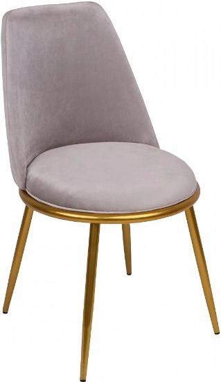 

Стул Aks Home Stellary Econom велюр серый/золотой, Stellary Econom велюр