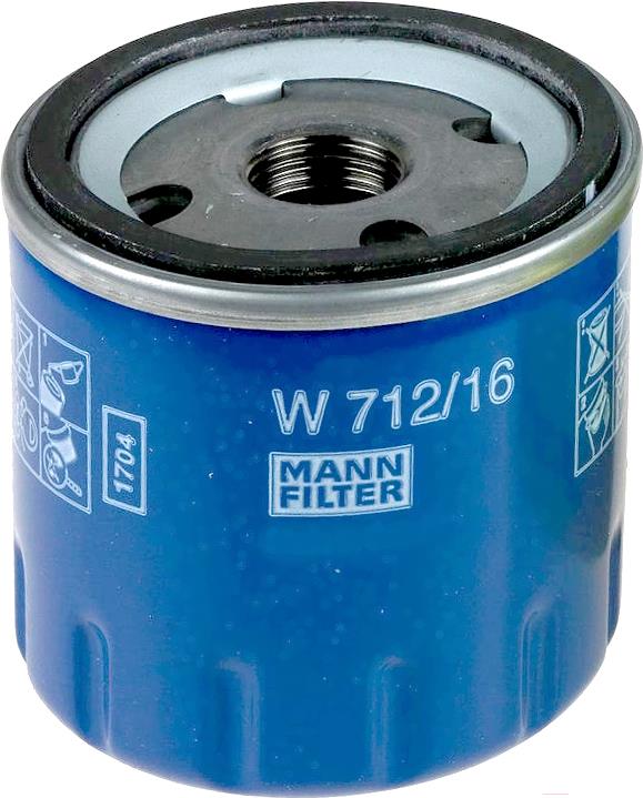 

Фильтр масляной Mann-Filter W712/16, W712/16