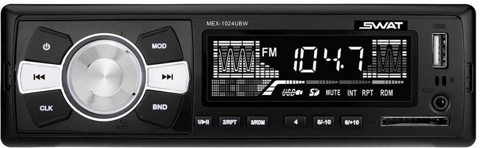 

USB-магнитола Swat MEX-1024UBW 24V, Автомагнитола Swat MEX-1024UBW