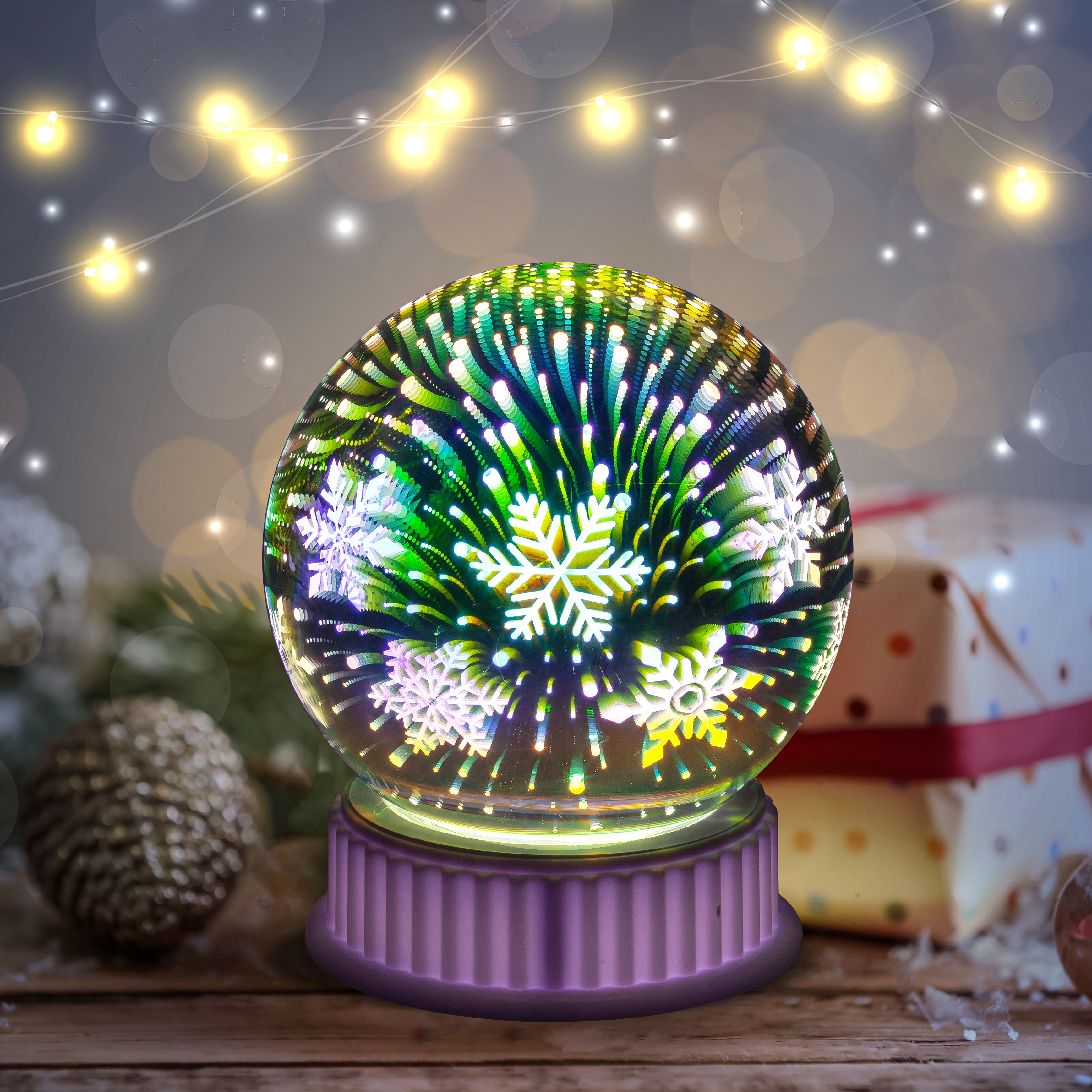 

Светодиодная новогодняя фигура ЭРА ENGDS-15 Снежинки 6 LED (Б0051951)