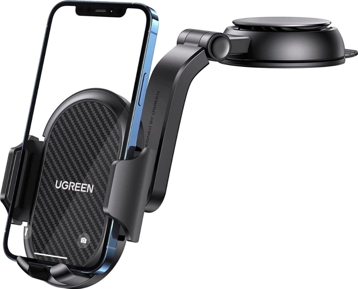 

Автомобильный держатель UGREEN LP405-20473 Black, Автомобильный держатель UGREEN LP405-20473, Waterfall-Shaped Suction Cup Phone Mount, крепление на панель на присоске, Black (UGREEN Waterfall-Shaped Suction Cup Phone Mount LP405 (Black) 20473)