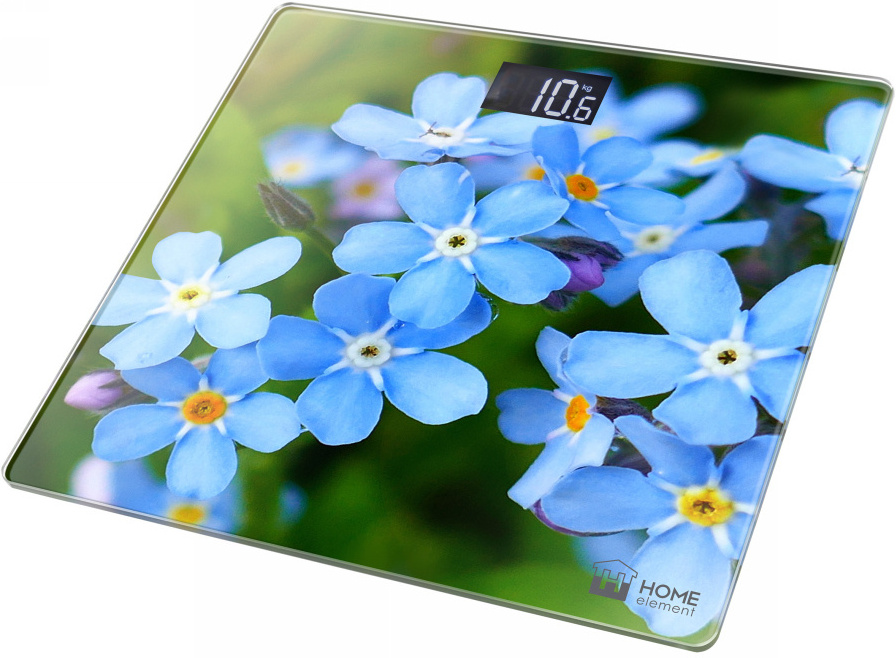 

Напольные весы Home Element HE-SC904 незабудки