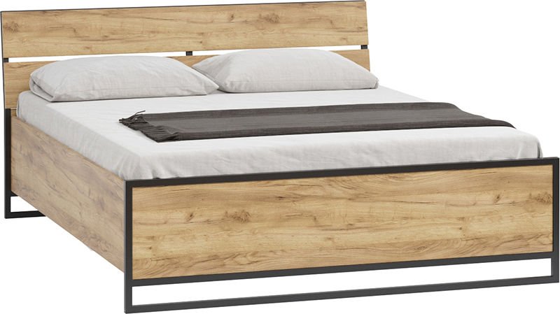 

Кровать Лофт 160 Дуб Золотой, Лофт 160