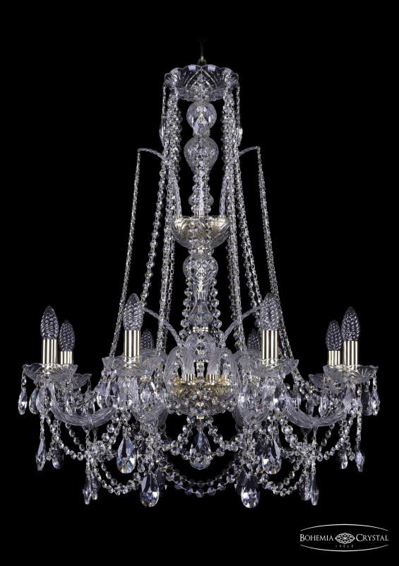

Подвесная люстра Bohemia Ivele Crystal 1411/8/240/XL-83/G