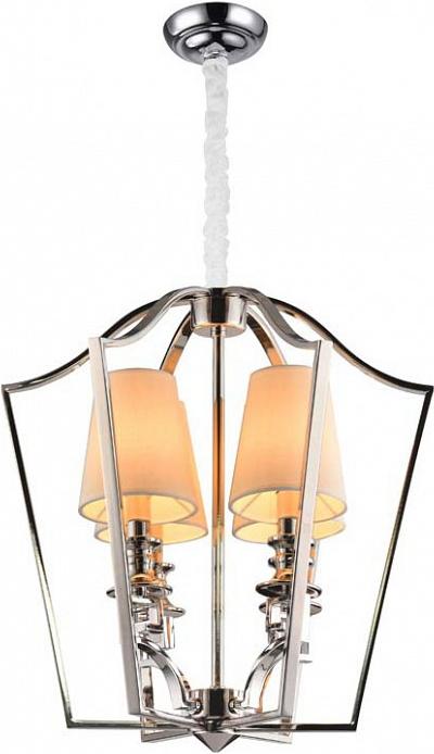 

Подвесная люстра NEWPORT D47*H52/152 сm Е14 4*60W Nickel Clear crystal Shade beige [3144/S], Подвесная люстра NEWPORT D47*H52/152 сm Е14 4*60W 3144/S Nickel Clear crystal Shade beige