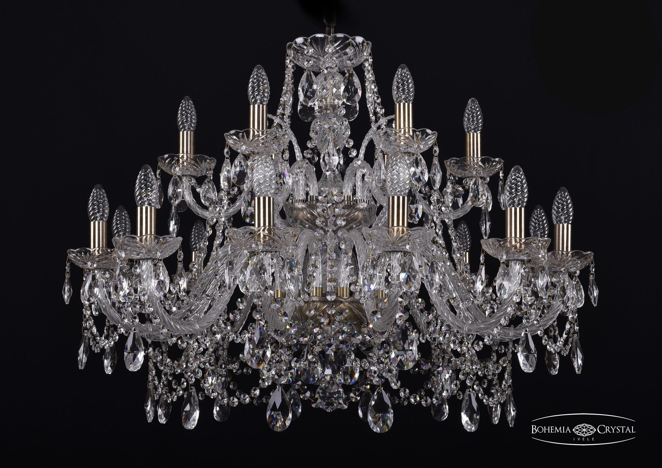 

Подвесная люстра Bohemia Ivele Crystal 1411/12+6/300/2d/Pa