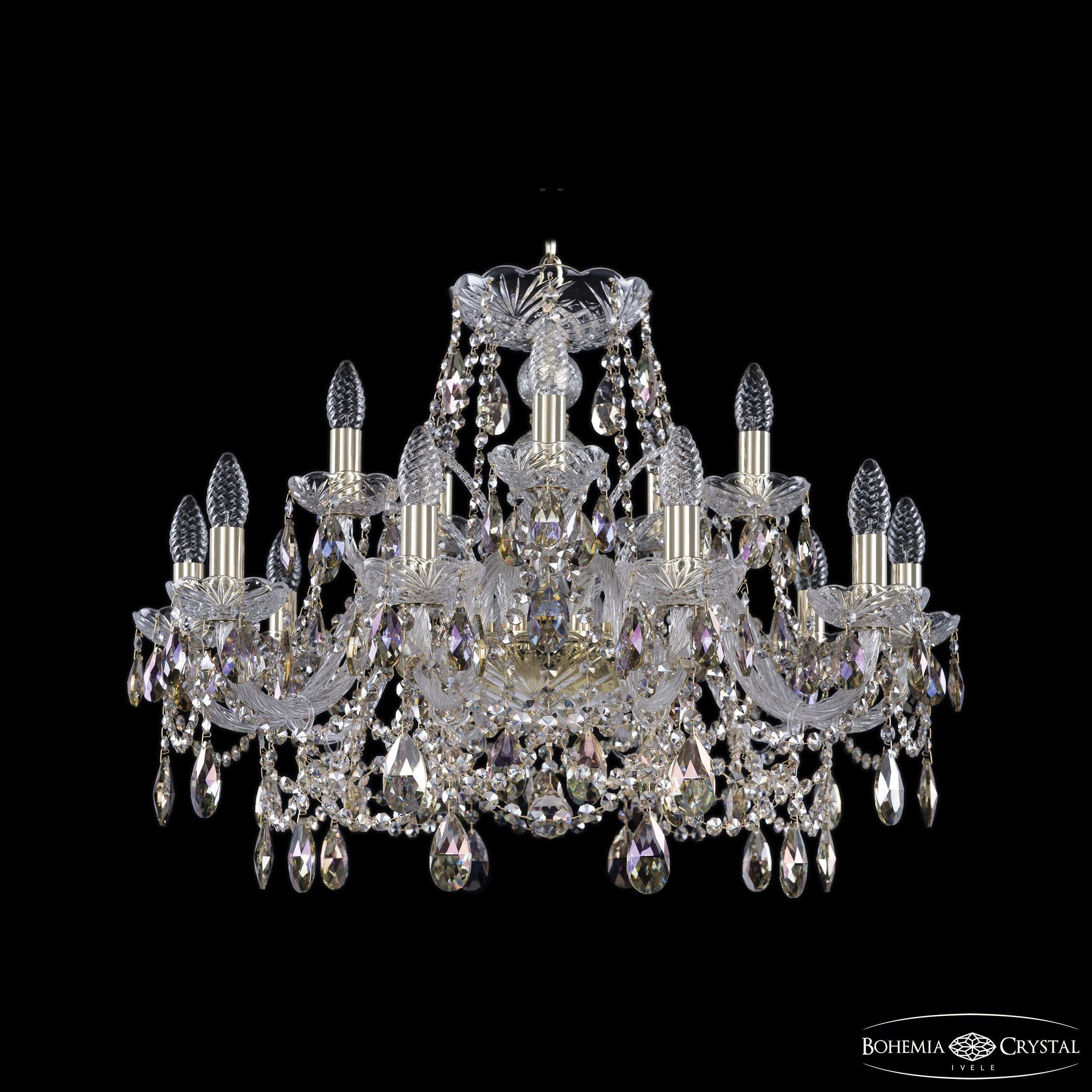 

Подвесная люстра Bohemia Ivele Crystal 1411/10+5/240 G R801