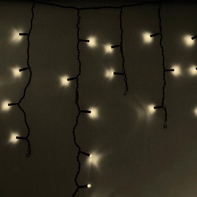 

Новогодняя гирлянда Neon-night Айсикл 2.4x0.6m 88 LED Warm-White [255-046], Светодиодная бахрома Neon-night Айсикл 2.4x0.6m 88 LED 255-046 Warm-White