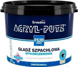 

Шпатлевка Sniezka Acryl Putz FS20 Finish 27кг, шпатлевка Sniezka Acryl Putz FS20 Finish 27кг
