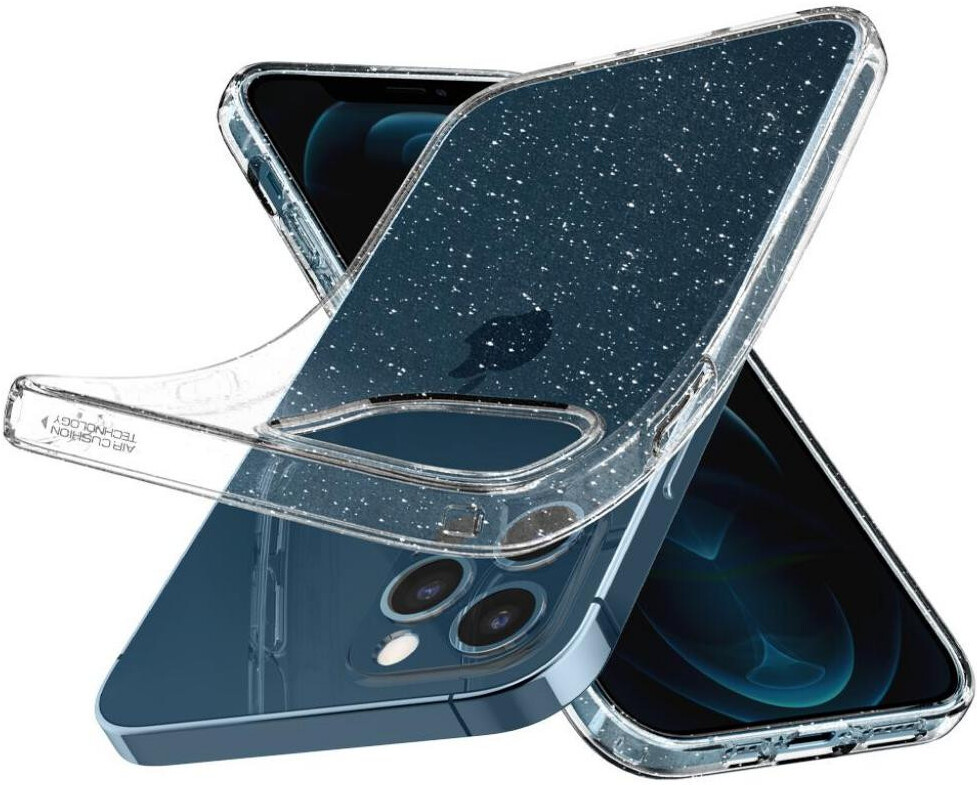 

Чехол для iPhone 12, 12 Pro гелевый с блестками Spigen Liquid Crystal Glitter прозрачный