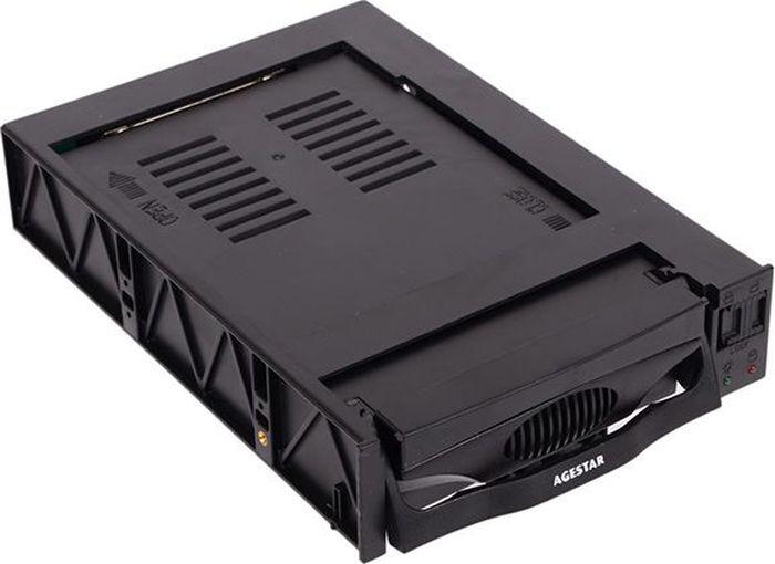 

Бокс для жесткого диска AgeStar SR3P(S)-1F пластик/черный, SR3P(S)-1F