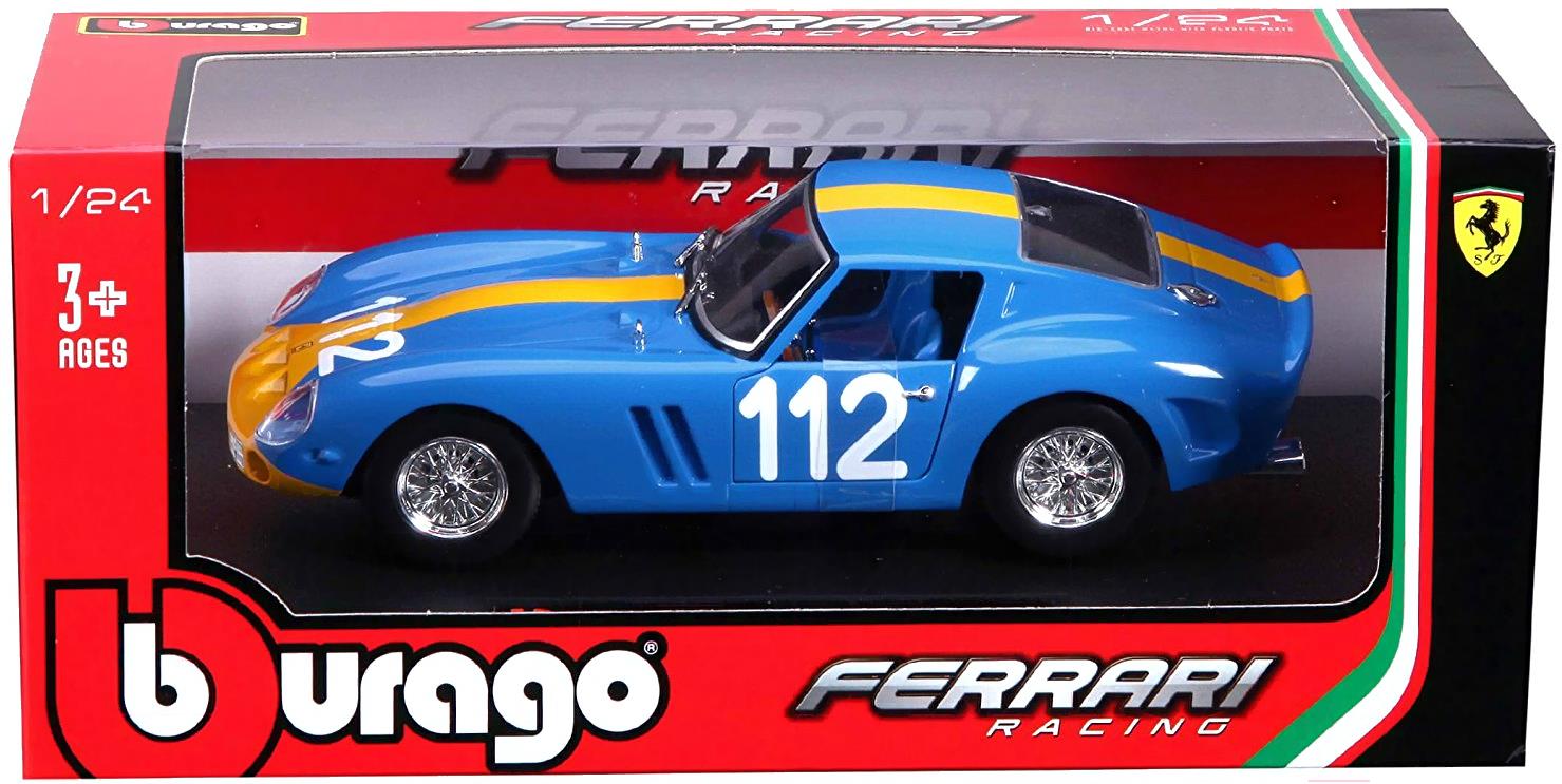 

Машинка Bburago Масштабная модель Феррари 250 GTO синий [18-26305], Масштабная модель Феррари 250 GTO