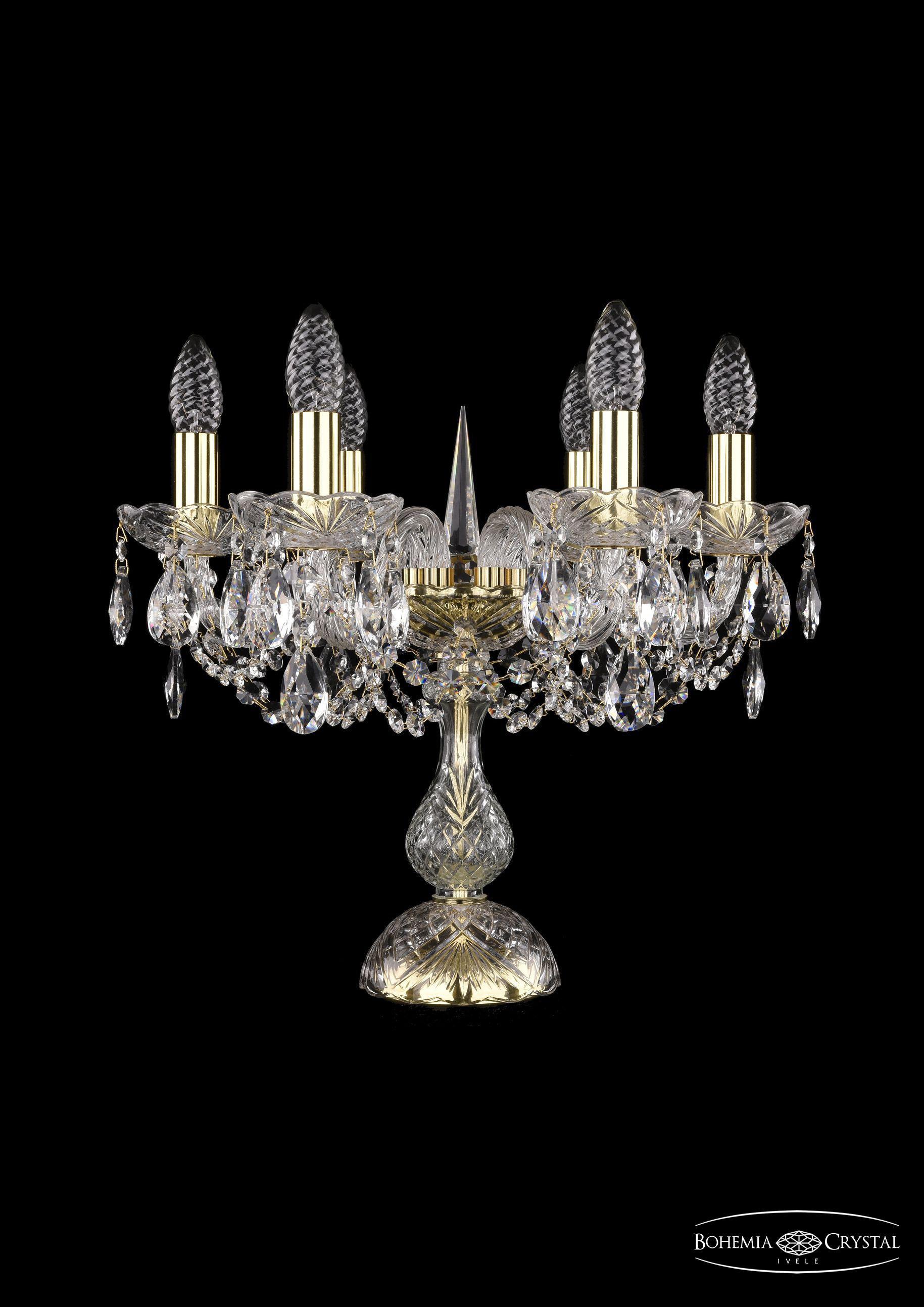 

Подвесная люстра Bohemia Ivele Crystal 1402L/6/141-39/G, Настольная лампа Bohemia Ivele Crystal 1402L/6/141-39/G