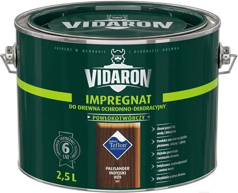 

Защитно-декоративный состав Vidaron Vidaron Impregnant V09 2.5л индийский палисандр, Защитно-декоративный состав Vidaron Impregnant V09 2.5л индийский палисандр