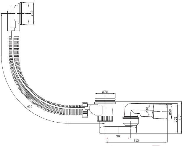 

Сифон Plast Brno EVSE150