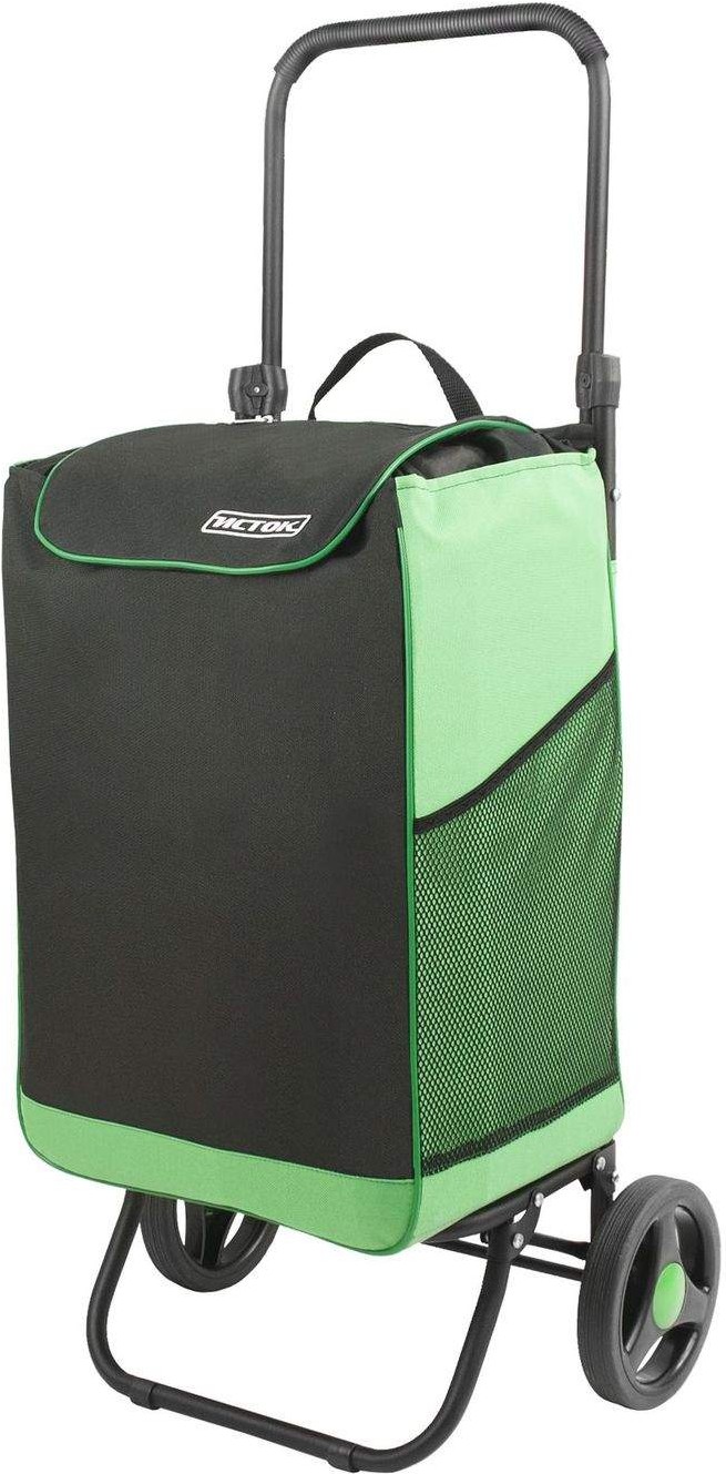 

Сумка-тележка Исток Спутник 2 Макси черный/зеленый [СТМ22], Сумка-тележка ИСТОК Спутник 2 Макси СТМ22 черный/зеленый