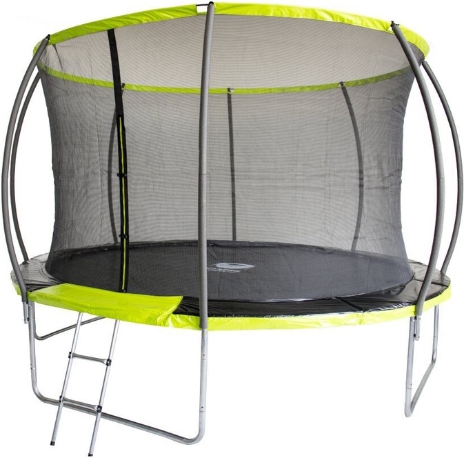 

Батут Fitness Trampoline Green inside 10 ft-312 см Extreme 3 опоры с защитной сеткой и лестницей, Батут Fitness Trampoline GREEN 10 FT Extreme INSIDE 3 опоры EG/10-3(ins)