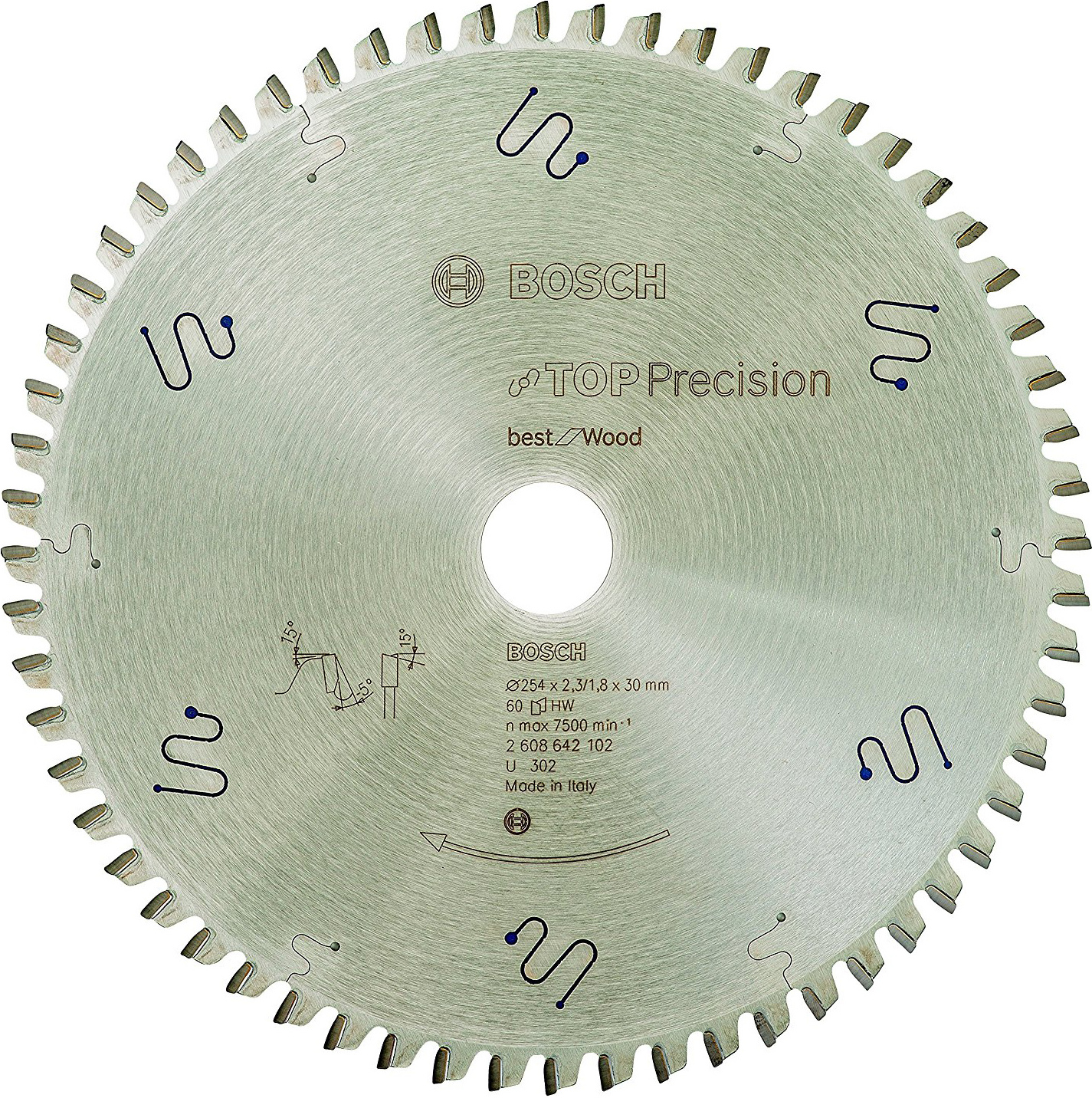 

Диск пильный Bosch 2.608.642.102, Диск пильный Bosch Freud 254-30 Top Precision Best for Wood 60 зуб. 2.608.642.102