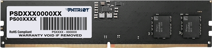 

Оперативная память Patriot DDR5 16Gb 4800MHz Signature RTL PC5-38400 CL40 DIMM ECC 288-pin 1.1В single rank [PSD516G480081], Оперативная память Patriot DDR5 16Gb 4800MHz Signature RTL PC5-38400 CL40 DIMM ECC 288-pin 1.1В single rank PSD516G480081