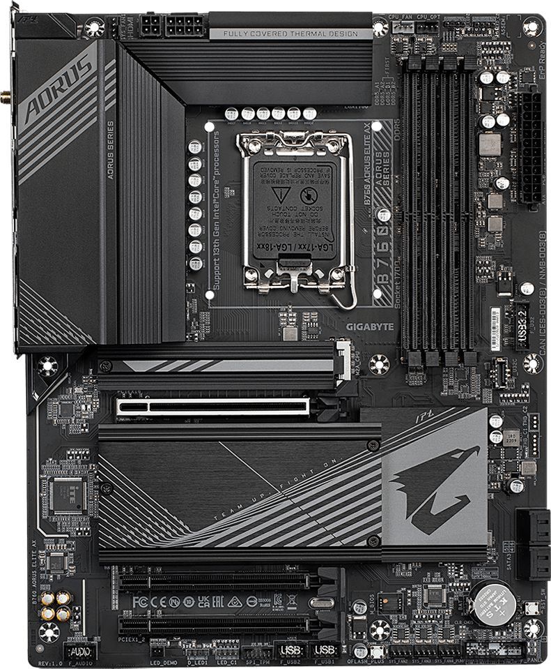 

Материнская плата Gigabyte B760 AORUS ELITE AX Soc-1700 Intel