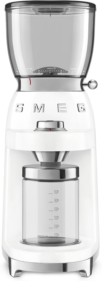 

Кофемолка Smeg CGF01WHEU белый