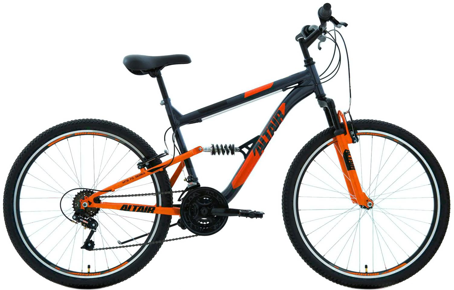 

Велосипед Forward Altair MTB FS 26'' 1.0 рама 18 дюймов 2020 серый/оранжевый [RBKT0SN6P012], Altair MTB FS 26 1.0 2020 18'