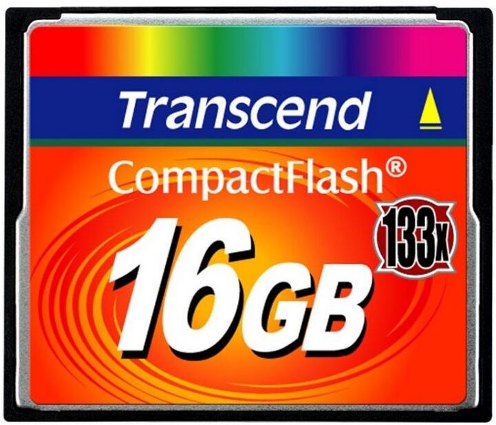 

Карта памяти Transcend 133x CompactFlash 16 Гб (TS16GCF133), Карта памяти Transcend 133x CompactFlash 16 Гб TS16GCF133
