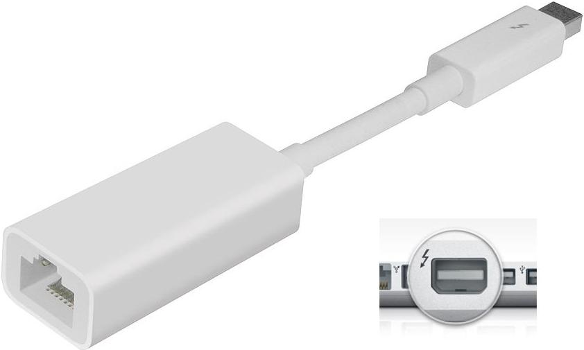 

Адаптер Apple Thunderbolt to Gigabit Ethernet Adapter [MD463ZM/A], Apple Thunderbolt to Gigabit Ethernet Adapter MD463