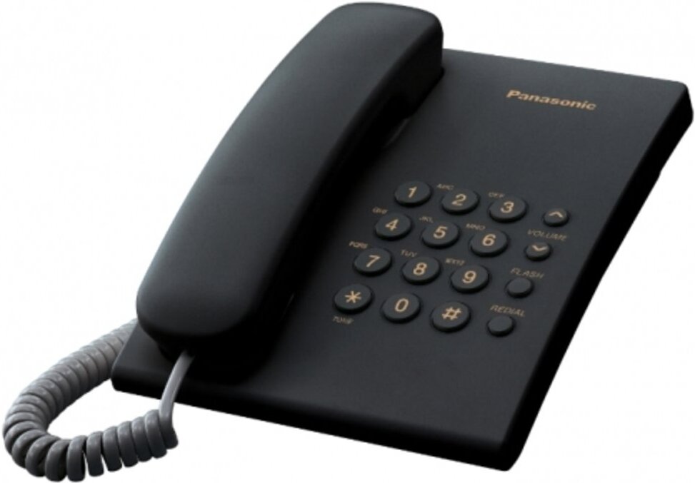 

Телефон Panasonic проводной KX-TS2350RUB Black, (KX-TS2350RUB Проводной телефонный аппарат Panasonic)