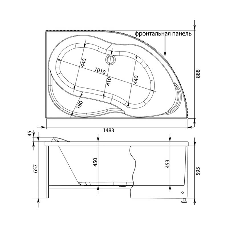

Ванна Aquanet Graciosa 150x90 R, Graciosa 150x90 R
