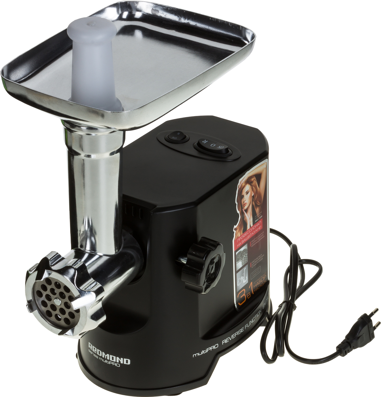 

Мясорубка Redmond RMG-1209, Мясорубка Redmond RMG-1209 черный