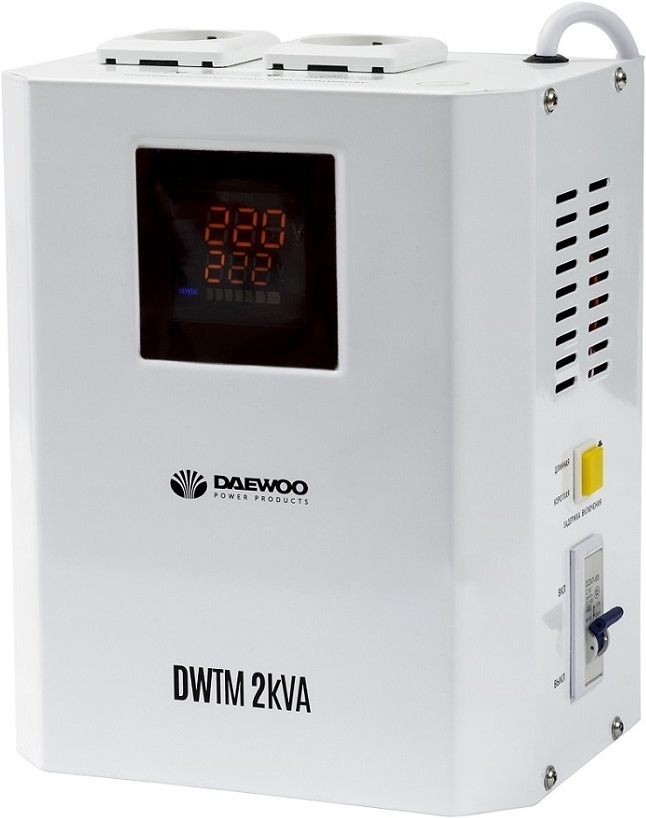 

Стабилизатор напряжения Daewoo DW-TM2KVA, Сетевой фильтр Daewoo DW-TM2KVA