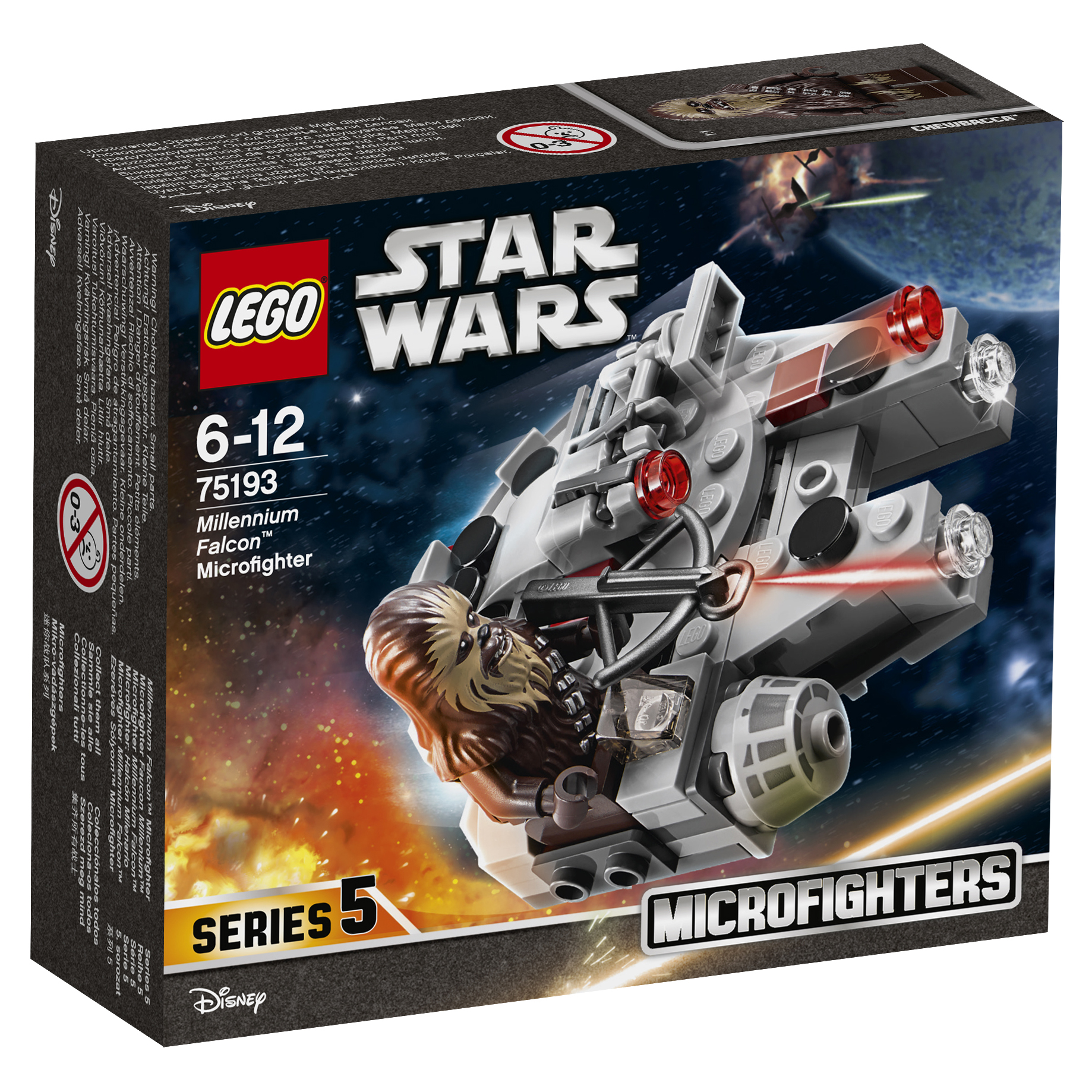 

Конструктор Lego Star Wars Микрофайтер Сокол тысячелетия 75193, Star Wars Микрофайтер «Сокол Тысячелетия»